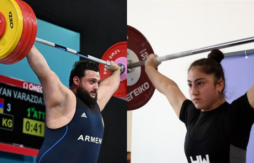 Ermenistan halter takımının üyeleri, Avrupa'nın en iyi haltercileri arasında aday gösterilen isimlerden