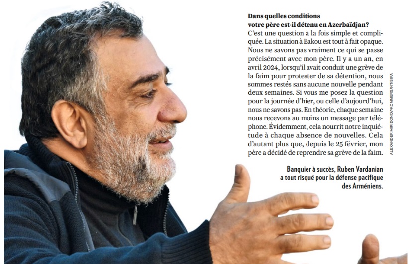 Ruben Vardanyan’ın oğlu Fransız dergisine konuştu: "Azerbaycan tüm Ermenilere ne yapabileceğini göstermek istiyor"