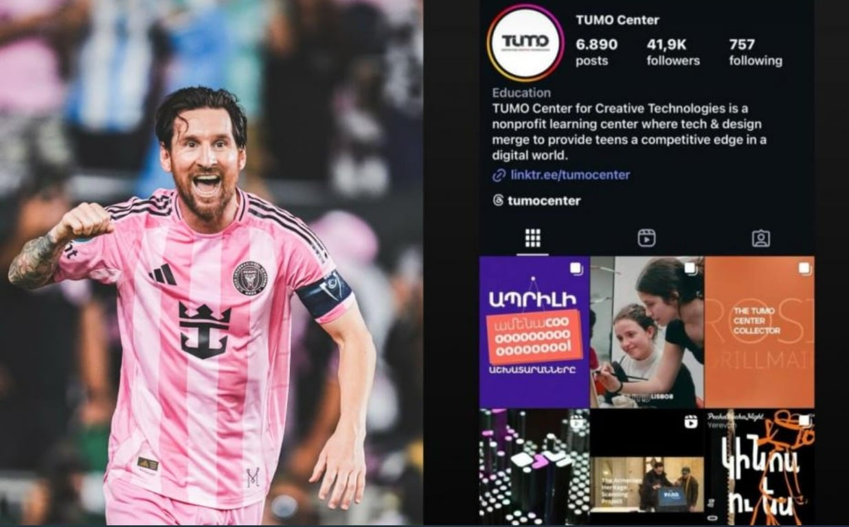Lionel Messi’den Ermeni teknoloji ve yaratıcılık merkezi TUMO paylaşımı