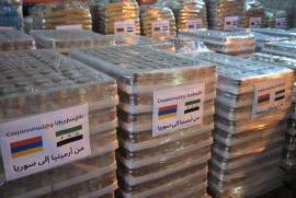 Ermenistan'dan Suriye'ye 49 milyon dram değerinde insani yardım