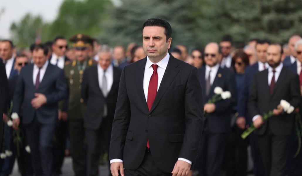 Ermenistan Parlamentosu Başkanı'nıdan Ermeni Soykırımı mesajı
