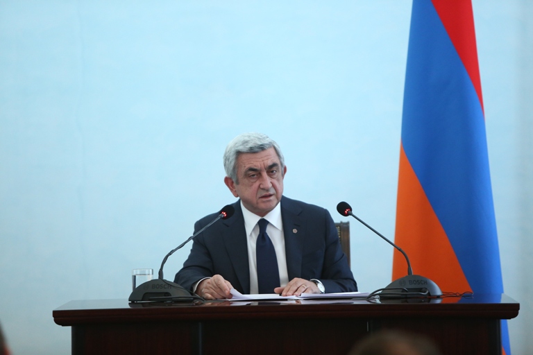 Serj Sarkisyan: ''Ermenistan, Karabağ'ın bağımsızlığını tanıyacak''
