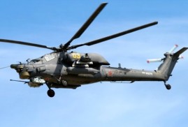 Suriye'de Mi-28N tipi bir Rus askeri helikopter düştü