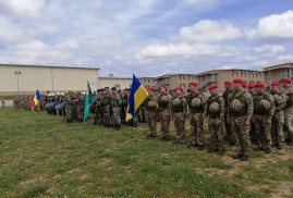 Ermenistan askeri polis teşkilatının barış gücü askerleri uluslararası tatbikata katılıyor