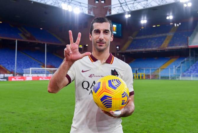 Mkhitaryan Roma’daki ilk hat-trick’ini Ermeni milletine armağan etti