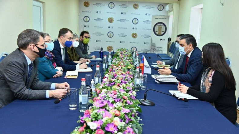 Ermenistan Ombudsmanı, AB Delegasyonu'nu ağırladı