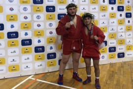 Ermeni genç sambo sporcuları Dünya Şampiyonasında 6 madalya kazandı