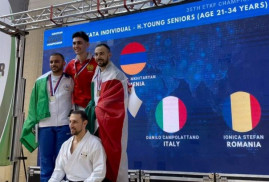 Karabağ sporcuları Avrupa Geleneksel Karate Şampiyonası'ndan zaferle döndü
