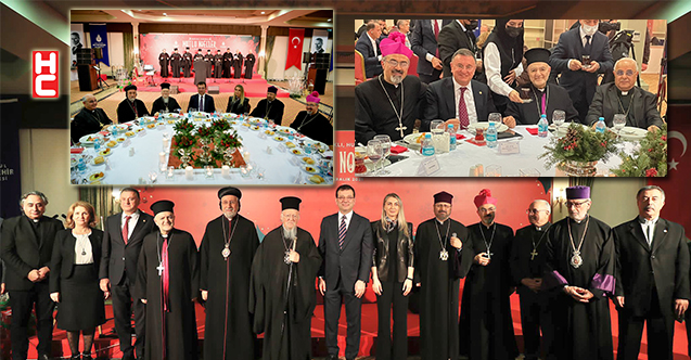Türkiye'de yaşayan Hristiyan toplumunun dini liderleri İmamoğlu'nun davetinde bir araya geldi