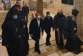 İsrail Turizm Bakanı St. Grigor Lusavoriç Ermeni Kilisesi'ni ziyaret etti