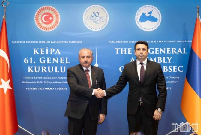 Անկարայում կայացել է Ալեն Սիմոնյանի ու Թուրքիայի խորհրդարանի նախագահի հանդիպումը