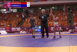 Ermeni güreşçi Azerbaycanlı rakibini 8-0 mağlup etti